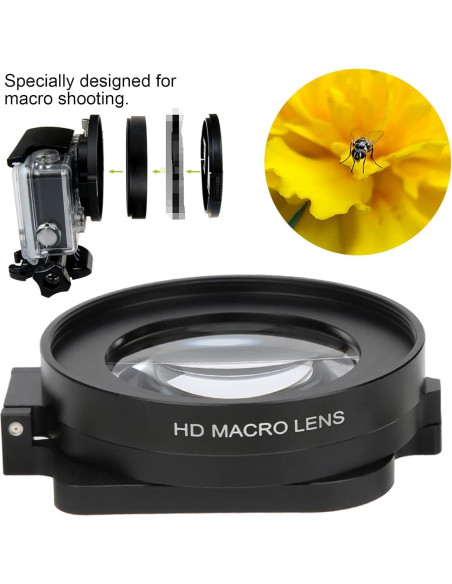 Filtro de Lente Macro 58mm Oumij1 16X para Cámara de Acción 8