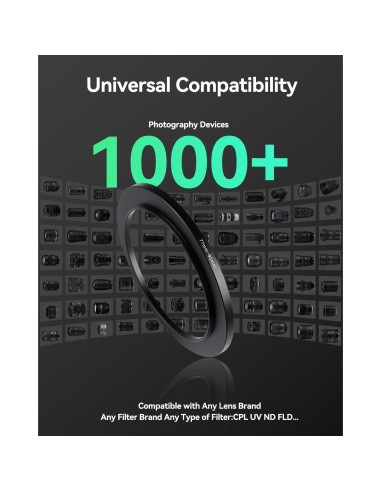 Adaptador de anillo de paso JOYTOLIN 52-58mm para cámaras