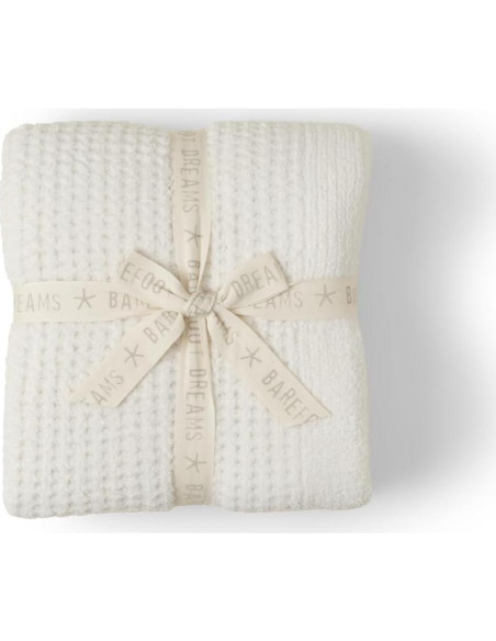 Manta Waffle CozyChic Barefoot Dreams 137x183cm Crema