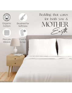 Juego de Sábanas King 100% Algodón Orgánico Elegancia Suprema 2