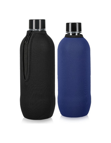 Funda de Neopreno kwmobile para Botella SodaStream - Set de 2