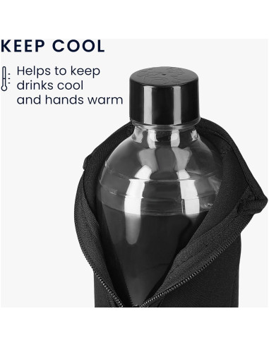 Funda de Neopreno kwmobile para Botella SodaStream - Set de 2