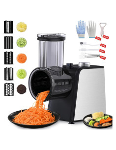 Rallador Eléctrico de Queso 5 Cuchillas Intercambiables SV018