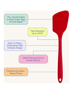 Espátula de Silicona GIR 33 cm Resistente al Calor Salvia 2