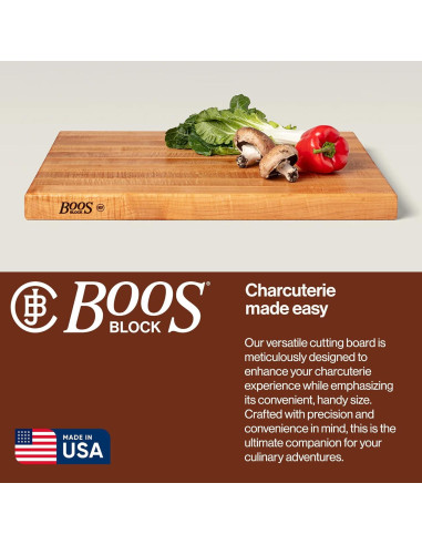 Tabla de Cortar de Madera de Arce John Boos 61x46 cm Reversible