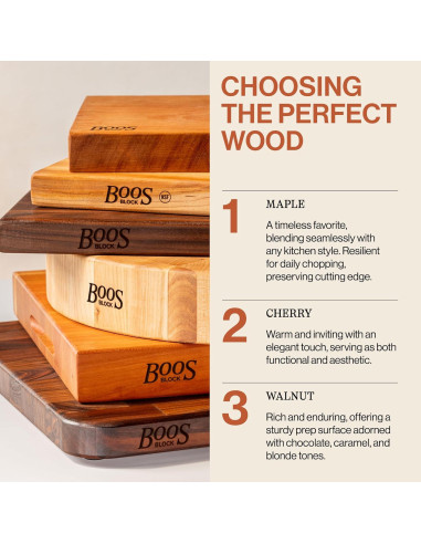 Tabla de Cortar de Madera de Arce John Boos 61x46 cm Reversible