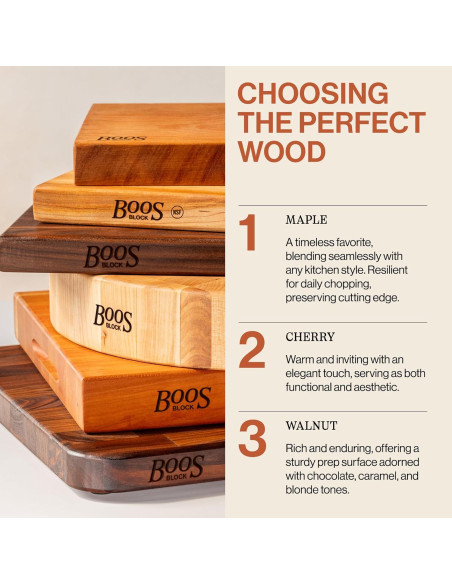 Tabla de Cortar de Madera de Arce John Boos 61x46 cm Reversible