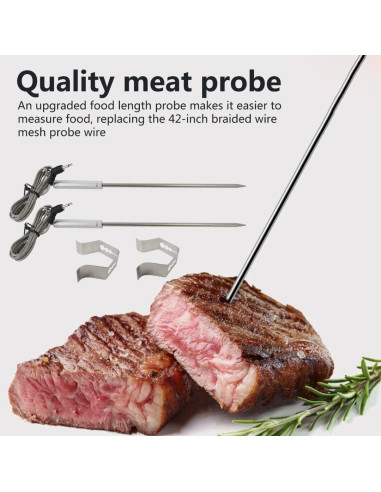 2 Sondas de Reemplazo Thermopro 2.5mm para Termómetros de Carne