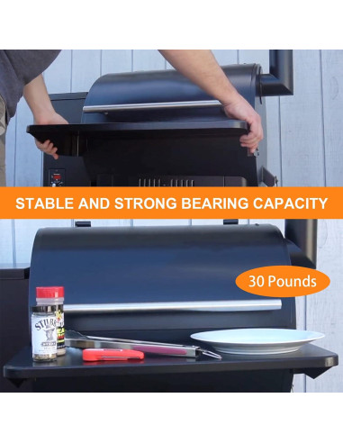 Estante Frontal Plegable Utheer para Parrillas Traeger BAC362