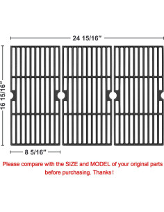 Rejillas de Parrilla Charbroil Advantage Hierro Fundido 43x20 cm 2