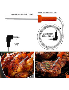 Sonda de Termómetro Inteligente Bezmaksas para Ninja OG751 2