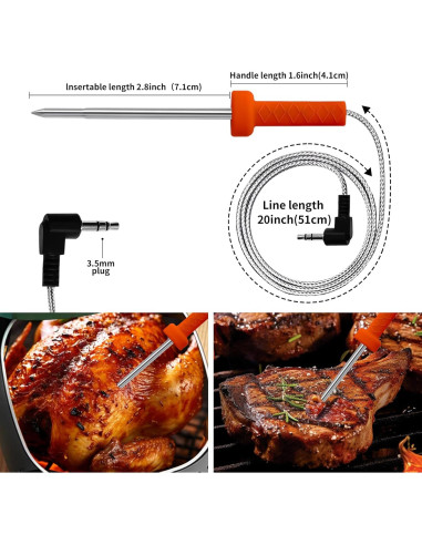 Sonda de Termómetro Inteligente Bezmaksas para Ninja OG751