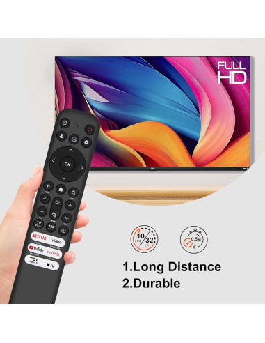 Control Remoto Reemplazo TCL para TV Google/Roku 4K UHD
