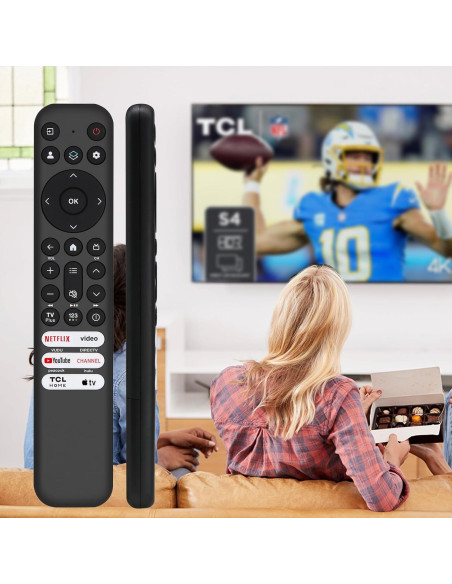 Control Remoto Reemplazo TCL para TV Google/Roku 4K UHD Control Remoto Reemplazo TCL para TV Google/Roku 4K UHD