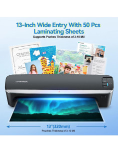 Laminadora A3 LOTHANEK G50 HD 4 Rodillos 60 Seg Calentamiento 2