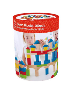Juego de Bloques de Madera Hape 100 Piezas Educativos