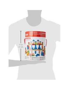 Juego de Bloques de Madera Hape 100 Piezas Educativos 2