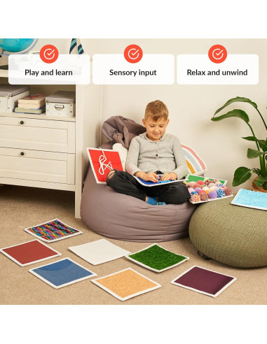Panel Sensorial para Niños Odoxia | 12 Piezas Táctiles 25cm