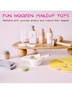Kit de Maquillaje de Madera KINMAD para Niñas 18 Piezas 2