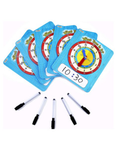 Reloj Analógico de Aprendizaje ZazzyKid - 5 Unidades para Niños