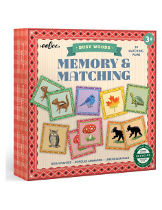 Juego de Memoria eeBoo Bosques Ocupados - 20 Pares Coloridos