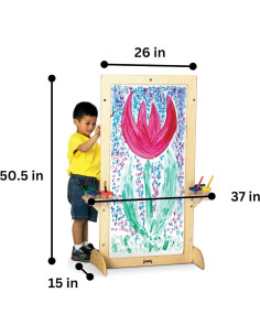 Caballete de Arte Transparente Jonti-Craft 0640JC para Niños 2