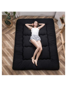 Colchón Futón Japonés MAXYOYO Reina 10 cm Negro Plegable