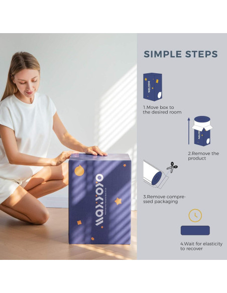 Colchón Futón Japonés MAXYOYO Reina 10 cm Negro Plegable