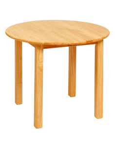 Mesa Redonda de Madera ECR4Kids 76.2cm para Niños Miel