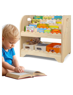 Estantería de Madera para Niños Stuffygreenus 42x30x39 cm