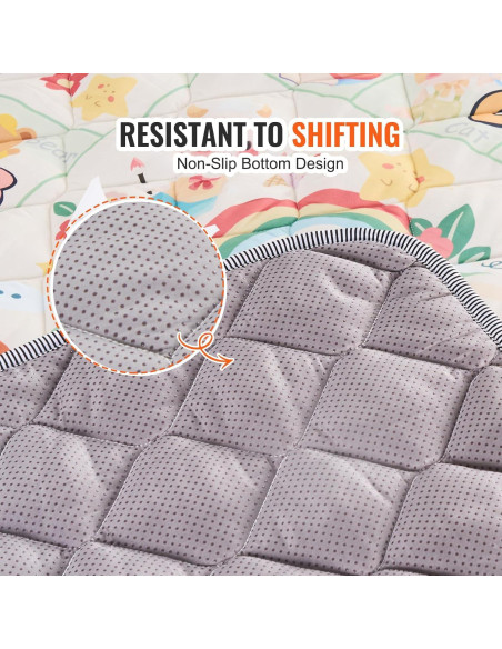 Alfombra de Juego VEVOR para Bebés 1.8x2m Antideslizante