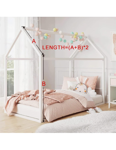 Cortina de Canopy NICETOWN Blanca 114x180 cm para Cama