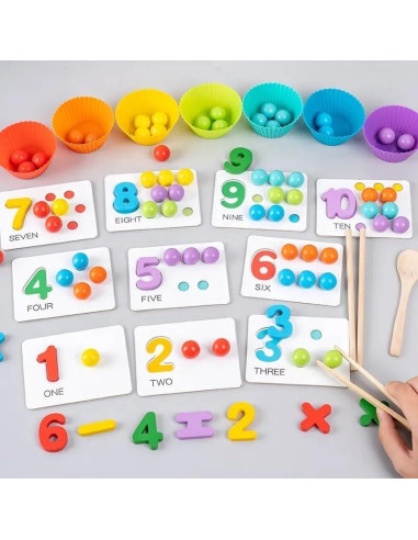 Cuentas de Clasificación Arcoíris Evolve Heritage - Juguete Montessori