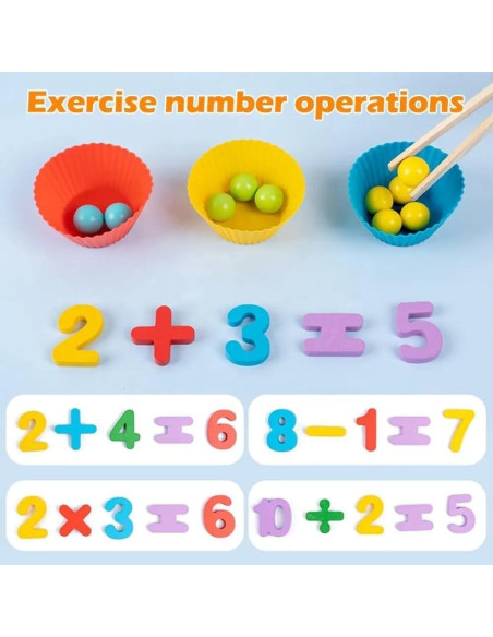 Cuentas de Clasificación Arcoíris Evolve Heritage - Juguete Montessori