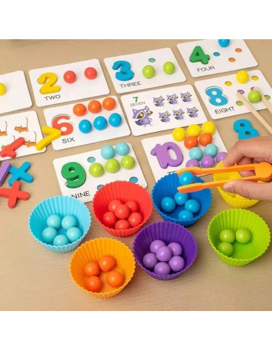 Cuentas de Clasificación Arcoíris Evolve Heritage - Juguete Montessori