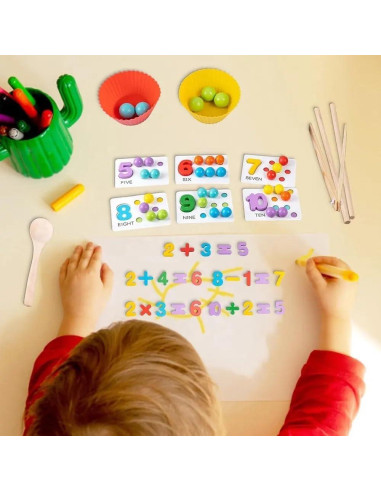 Cuentas de Clasificación Arcoíris Evolve Heritage - Juguete Montessori