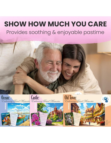 Rompecabezas de Demencia QUOKKA - 3 Juegos de 100 Piezas