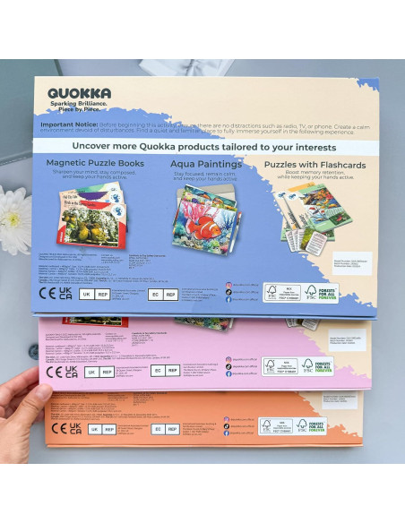 Rompecabezas de Demencia QUOKKA - 3 Juegos de 100 Piezas