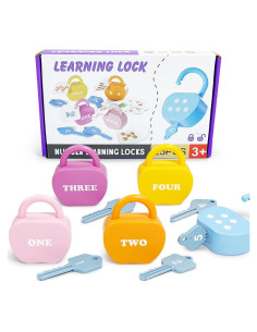 Candados de Manzana con Llaves Shantou - Juguete Montessori 3-5 Años