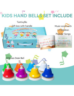 Campanas de Escritorio TantivyBo con 8 Notas y 17 Canciones 2