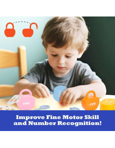 Candados de Manzana con Llaves Shantou - Juguete Montessori 3-5 Años 2