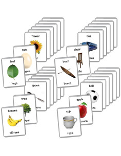 Tarjetas de Palabras Iniciales LifeLoLo - 48 Tarjetas Bilingües 2