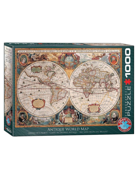 Rompecabezas Mapa Mundial Antiguo EuroGraphics 1000 Piezas Rompecabezas Mapa Mundial Antiguo EuroGraphics 1000 Piezas