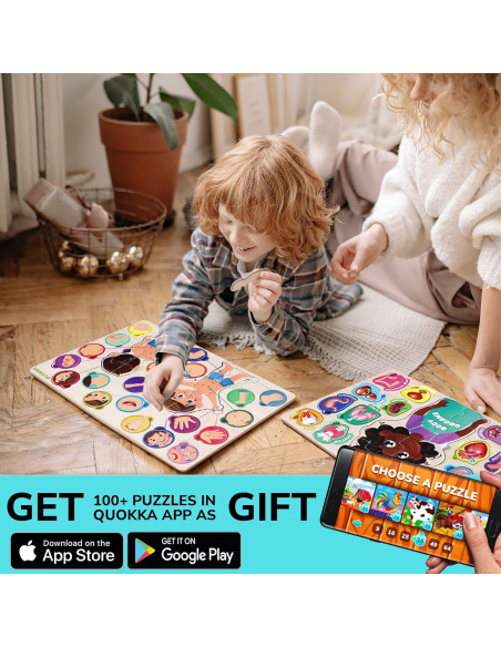 Rompecabezas de Madera QUOKKA Cuerpo Humano 18+ Meses