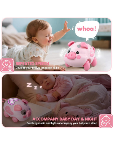 Juguete Musical Cerdito LACCHOUFEE para Bebés 6-18 Meses