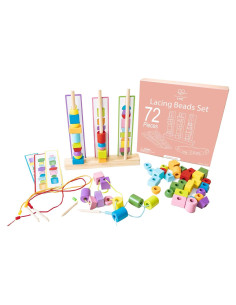 Set de Cuentas para Enhebrar Montessori y Yo - 54 Piezas