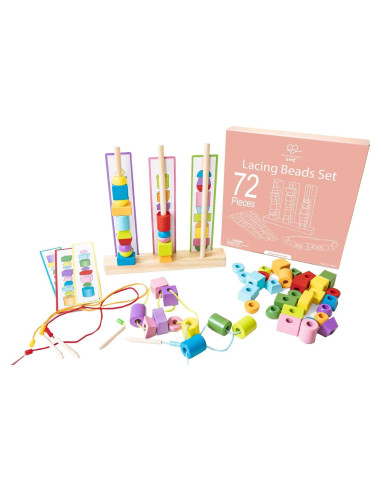 Set de Cuentas para Enhebrar Montessori y Yo - 54 Piezas