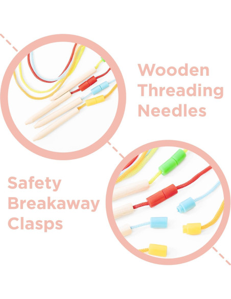 Set de Cuentas para Enhebrar Montessori y Yo - 54 Piezas