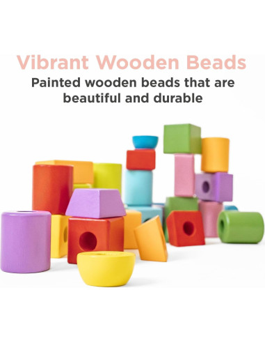 Set de Cuentas para Enhebrar Montessori y Yo - 54 Piezas