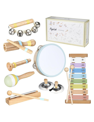 Conjunto de Instrumentos Musicales POGOLAB para Niños 1-3 Años